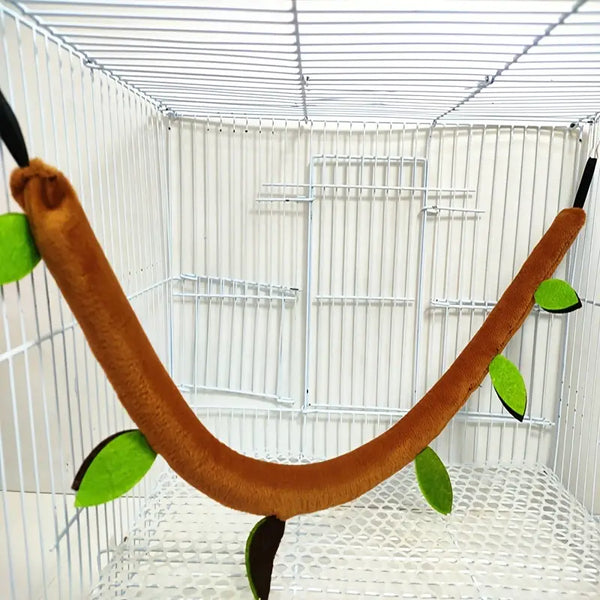 5-Piece Plush Hammock Swing Set: The Perfect Bed & Tunnel for Your Hamster or Guinea Pig