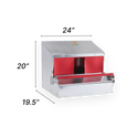 Free Shipping - Small (24") Reversible Rollout Nest Box (Up to 20 Hens)