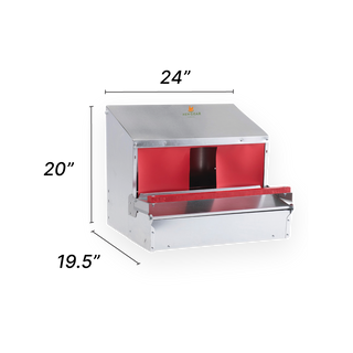 Free Shipping - Small (24") Reversible Rollout Nest Box (Up to 20 Hens)