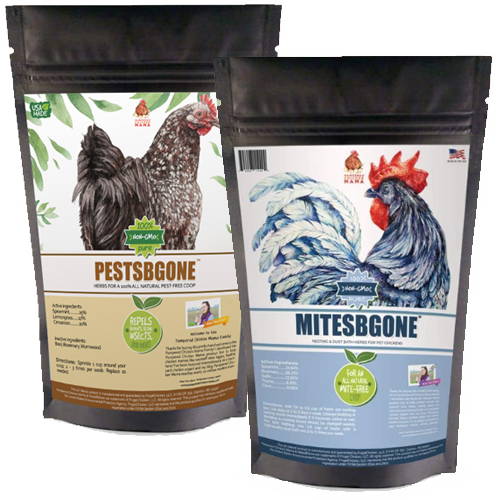 MitesBGone & PestsBGone Coop Herbs Bundle - 2 Blends In Bundle To Repel Pests