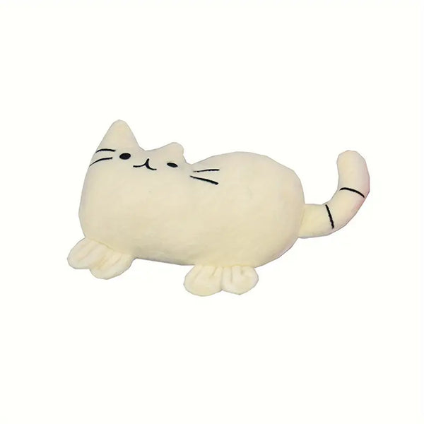 Durable Cartoon Cat Teaser Toy for Interactive Play