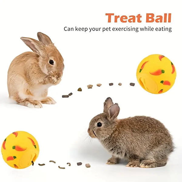 Interactive Bunny Toy -  Treat Ball for Boredom Relief and Mental Stimulation