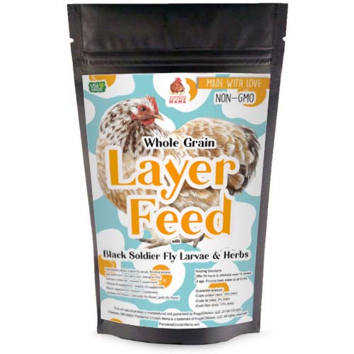 16% Premium Layer Feed With Black Soldier Fly Larvae, Fishmeal, & Herbs {Soy Free + High Protein}