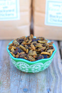 dried black soldier fly larvae in a bowl